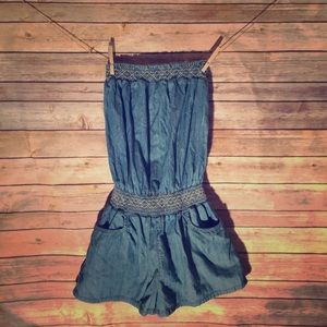 Mudd denim romper